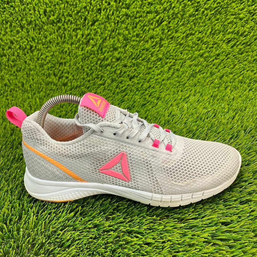 Reebok Crossfit Grace Women Size 8.5 Gray White Walking Running Shoes Sneakers